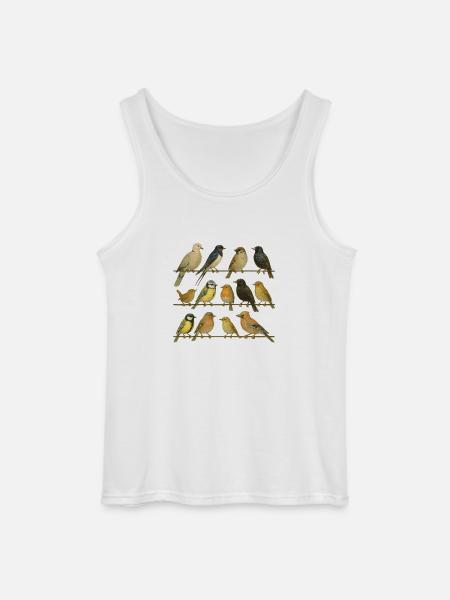 Bird Watcher Bird Lover - Gildan Men’s Tank Top - white