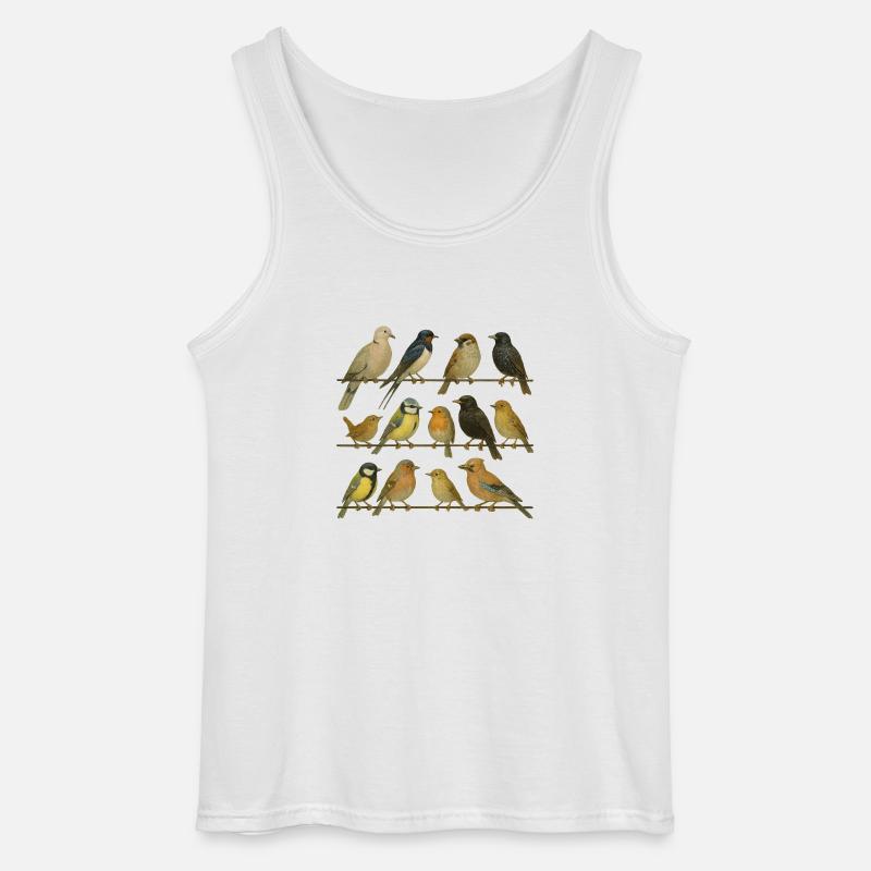 Vogelbeobachter Vogelliebhaber - Gildan Männer Tank Top - Weiß