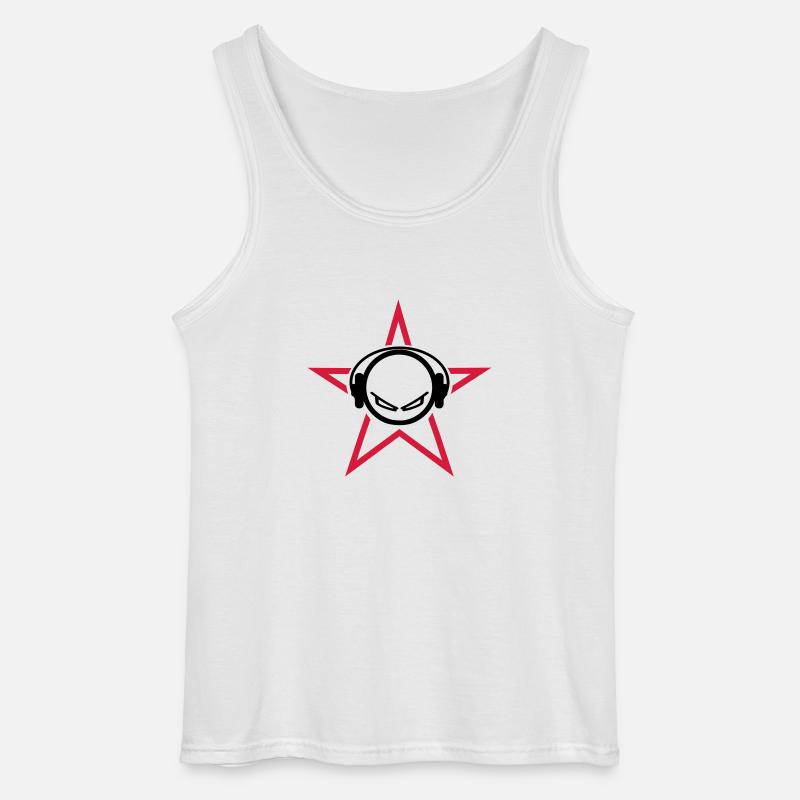 DJ - Gildan Männer Tank Top - Weiß