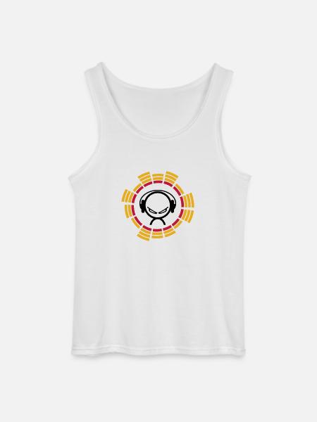 DJ - Gildan Men’s Tank Top - white