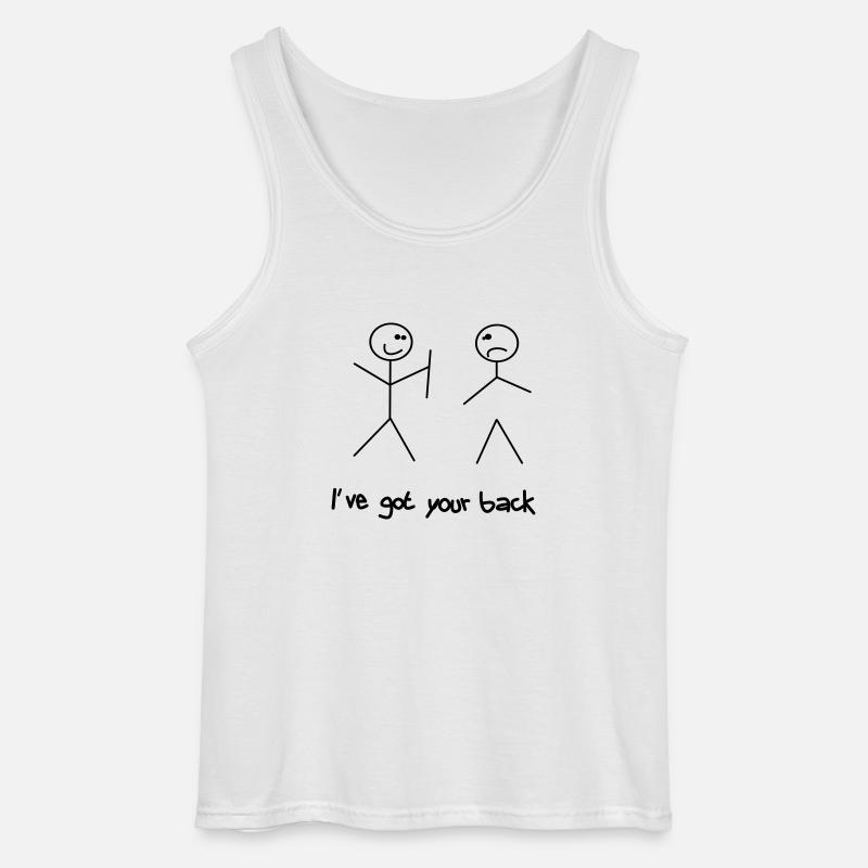 Got your back - Gildan Männer Tank Top - Weiß