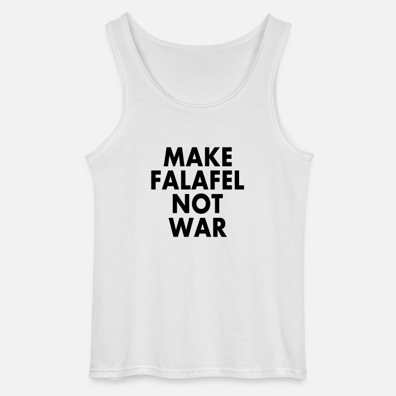 Make falafel not war - Gildan Männer Tank Top - Weiß