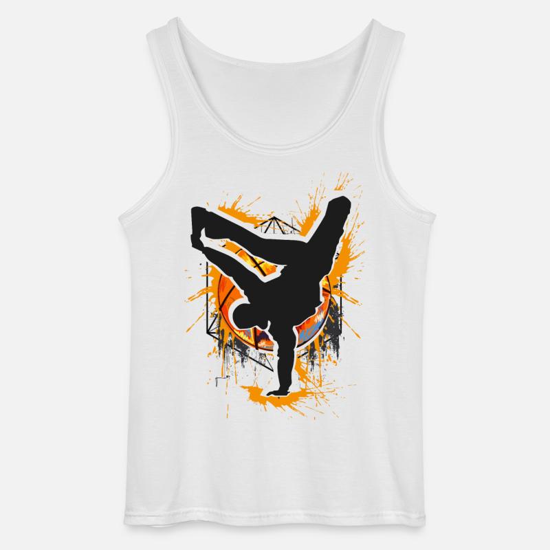Breakdance - Breakdancer - Breakdancing - Bboy - Gildan Männer Tank Top - Weiß