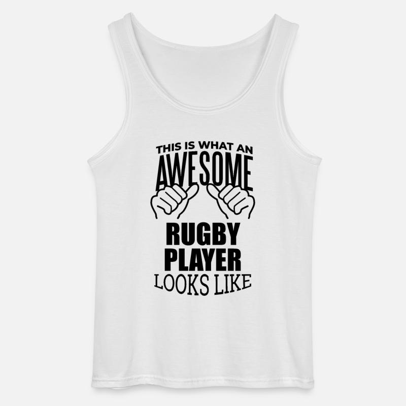 Rugby - Gildan Men’s Tank Top - white
