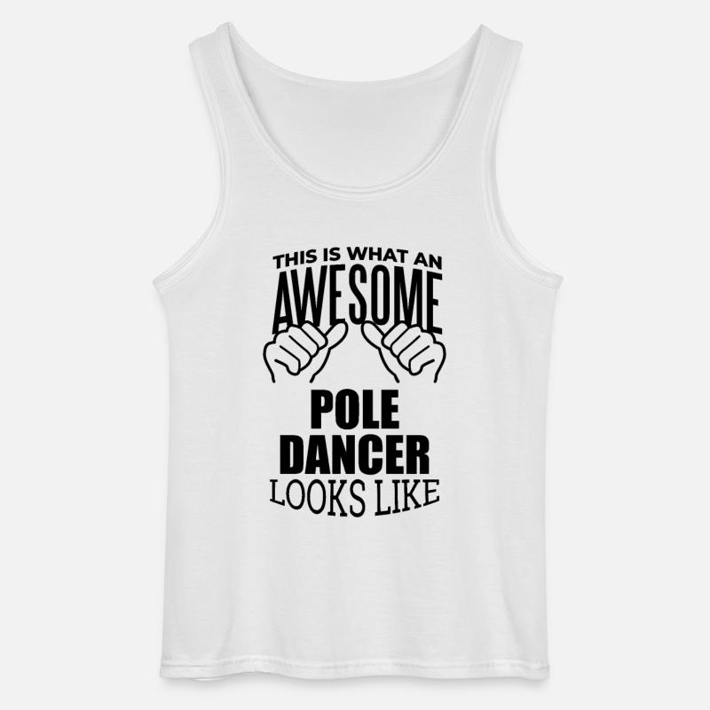 Pole-Dancer - Gildan Männer Tank Top - Weiß