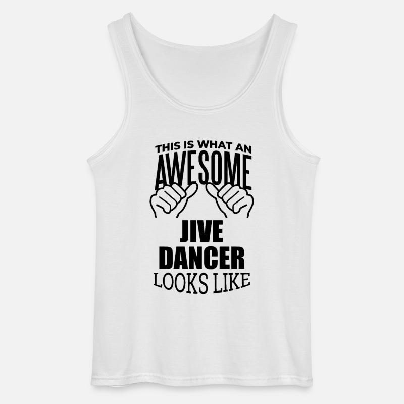 Jive - Gildan Männer Tank Top - Weiß