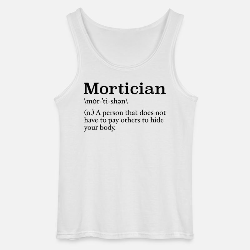 Bestatter Definition Studentin der Leichenkunde - Gildan Männer Tank Top - Weiß