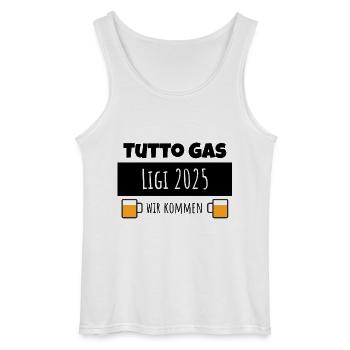 Tutto Gas Lignano 2025 Österreich Pfingsten Shirt - Gildan Männer Tank Top - Weiß - Vorne - AI Model Male 185 dark (185cm)