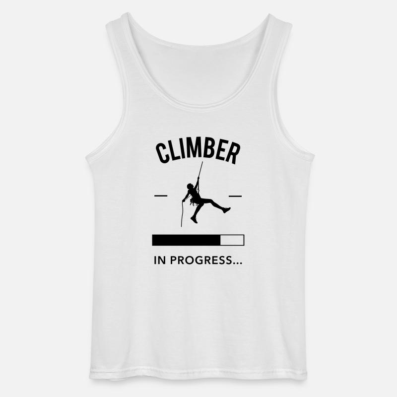 Climber in Progress - Gildan Männer Tank Top - Weiß