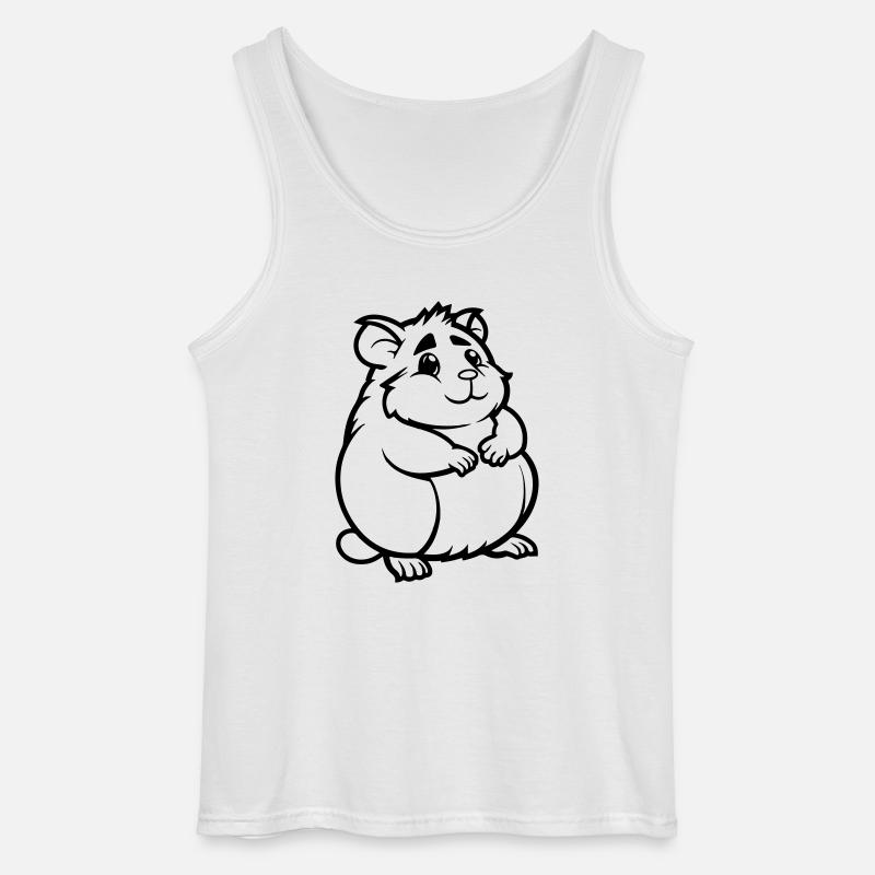 hamster comic tier - Gildan Männer Tank Top - Weiß