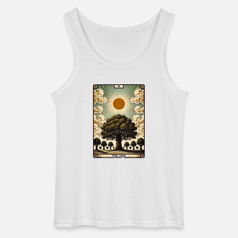 Die Eiche - Gildan Männer Tank Top - Weiß