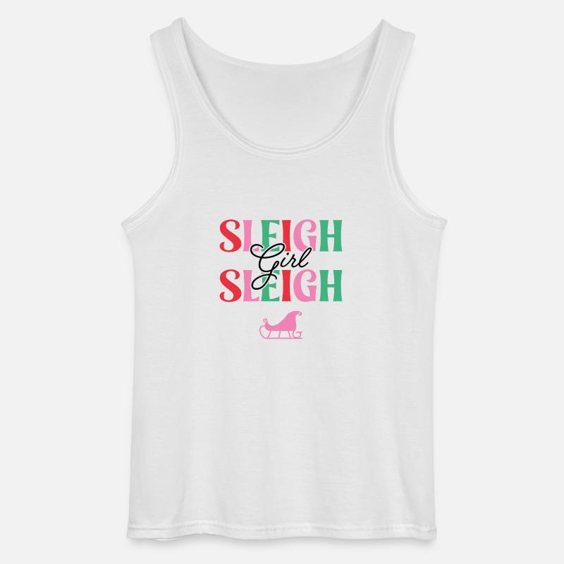 Schlitten Mädchen Schlitten - Gildan Männer Tank Top - Weiß