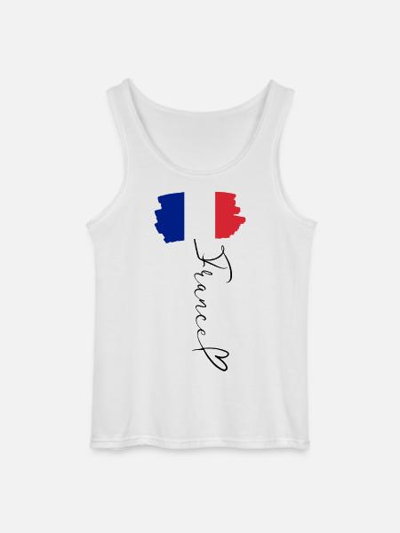 Flag France Regional Pride National Identity - Gildan Men’s Tank Top - white