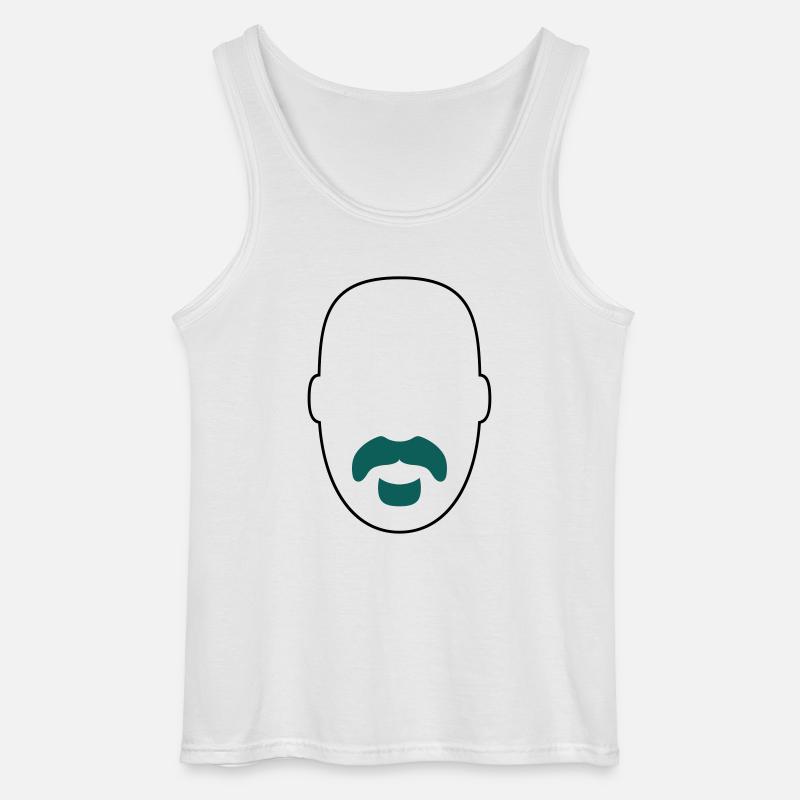»Frank Zappa« Beard 2 - Gildan Männer Tank Top - Weiß