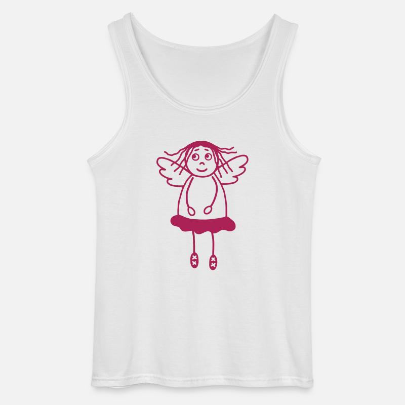 Schutzengel Mädchen - Gildan Männer Tank Top - Weiß