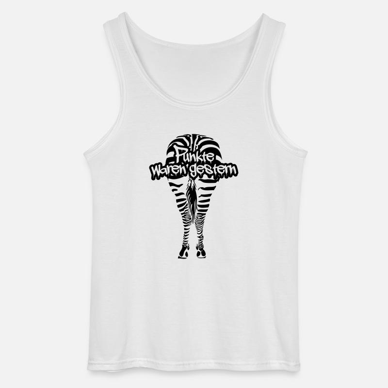 Zebrabi - Gildan Männer Tank Top - Weiß