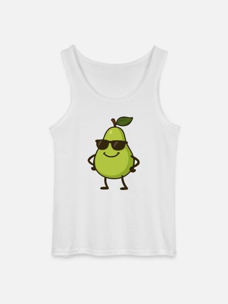 birne comic cool - Gildan Männer Tank Top - Weiß