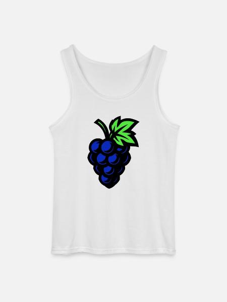 Grapes Symbol Grapes - Gildan Men’s Tank Top - white