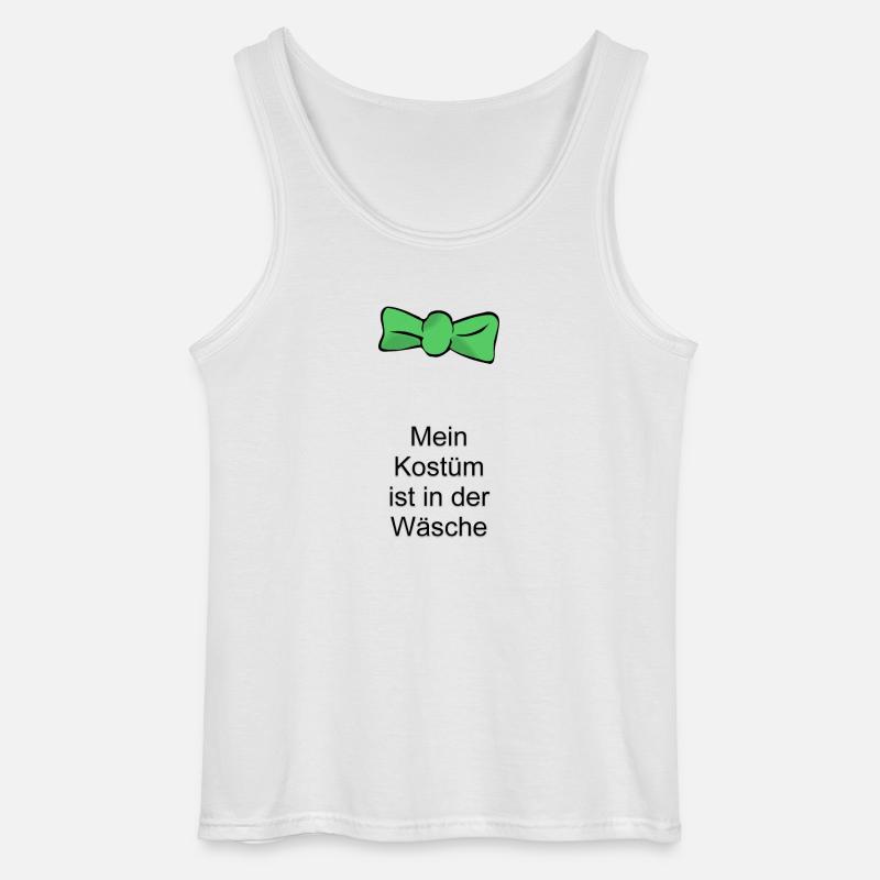 Fasching Fliege - Gildan Männer Tank Top - Weiß
