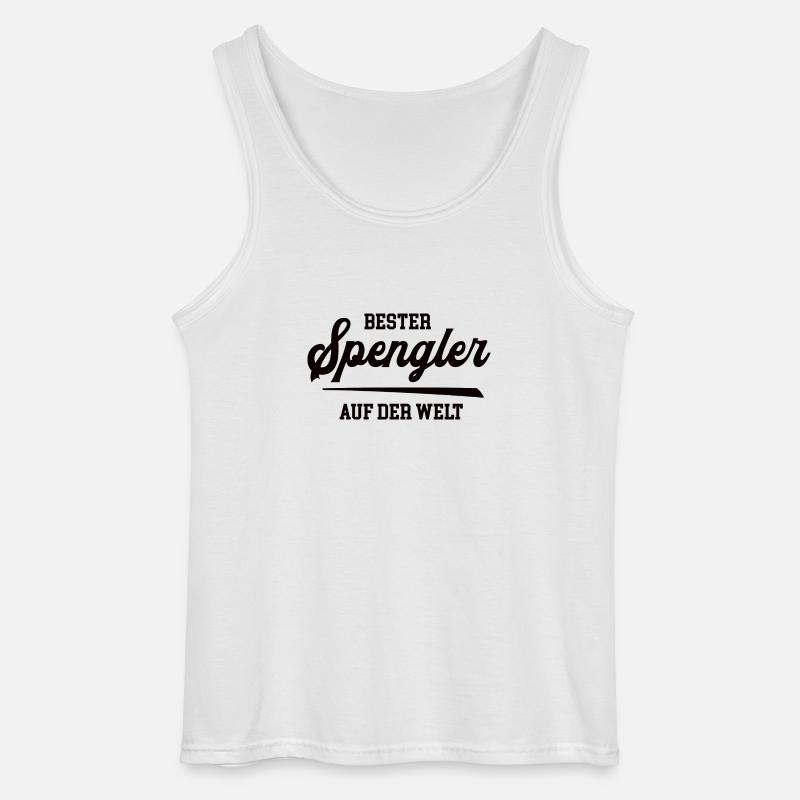 Spengler Bester Handwerker Spenglerei Bauspengler - Gildan Männer Tank Top - Weiß