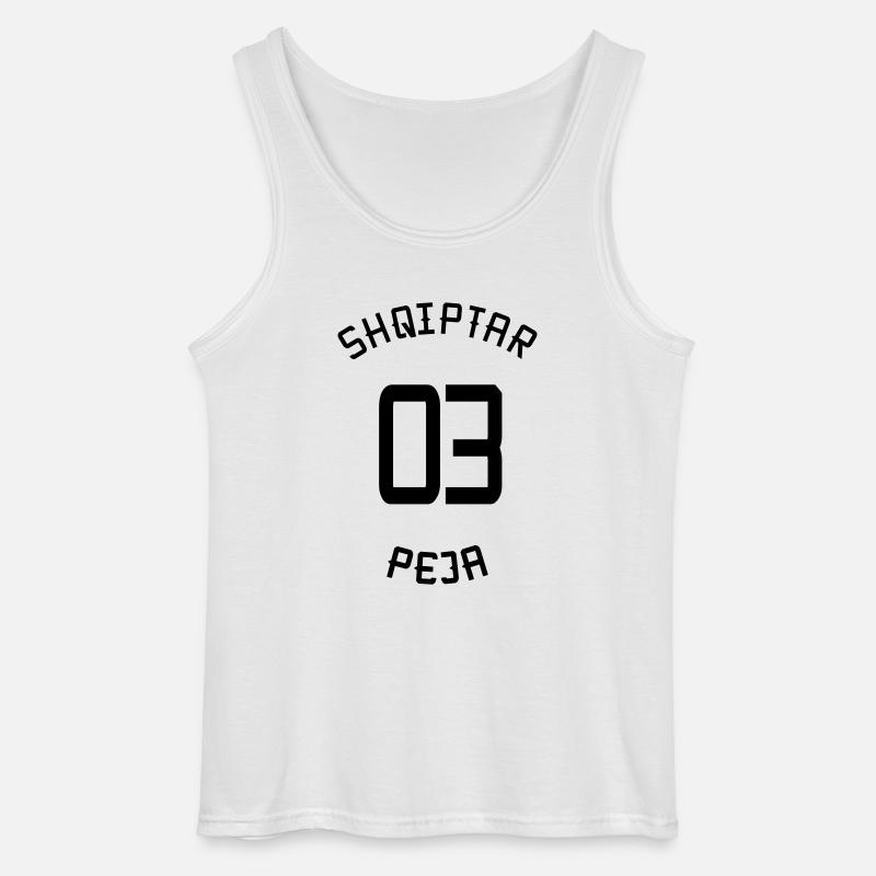 03 Peja - Gildan Männer Tank Top - Weiß