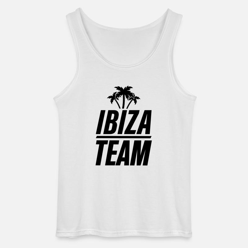ibiza team - Gildan Männer Tank Top - Weiß