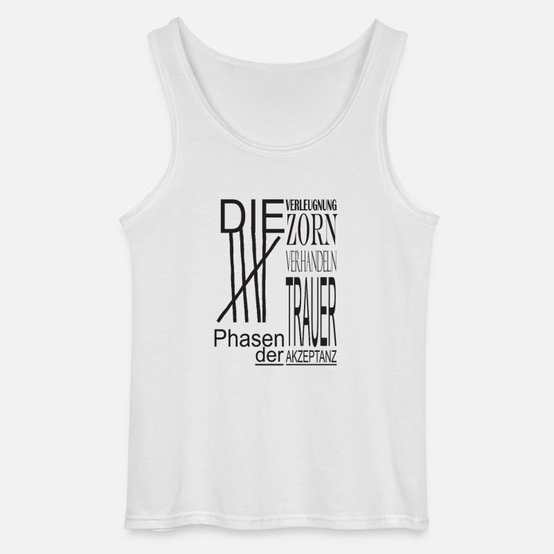 5 phasen der Akzeptanz - Gildan Männer Tank Top - Weiß