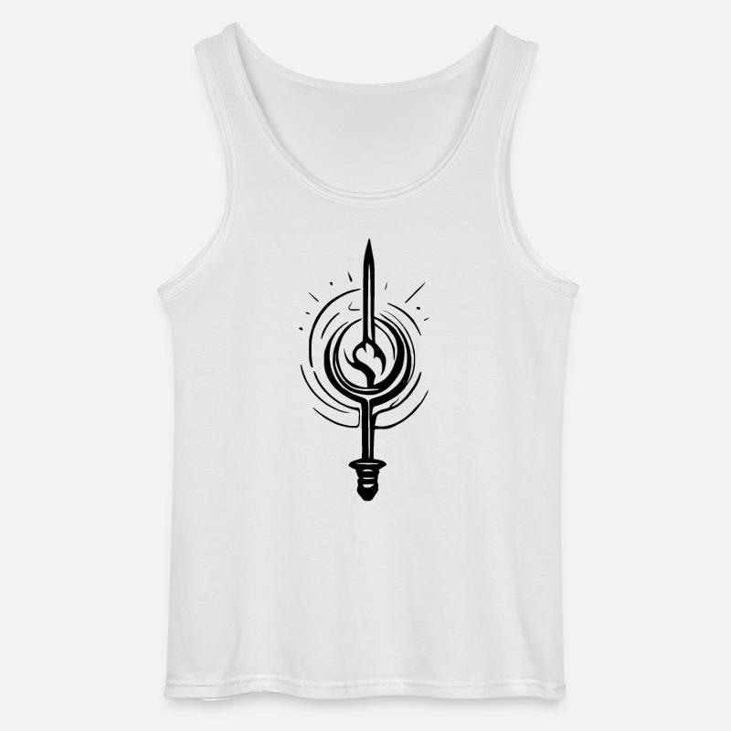 Blade Echo - Gildan Männer Tank Top - Weiß