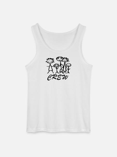 Famille équipe Crew - Débardeur Gildan Homme - blanc