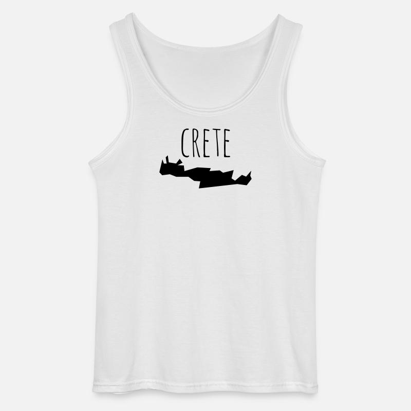 crete - Gildan Men’s Tank Top - white
