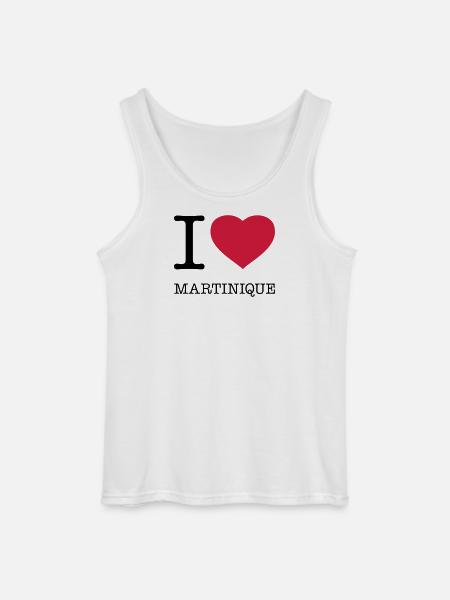 I LOVE MARTINIQUE - Gildan Männer Tank Top - Weiß