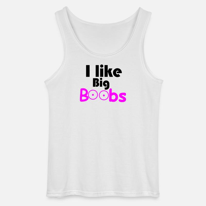 Große Brüste - Gildan Männer Tank Top - Weiß