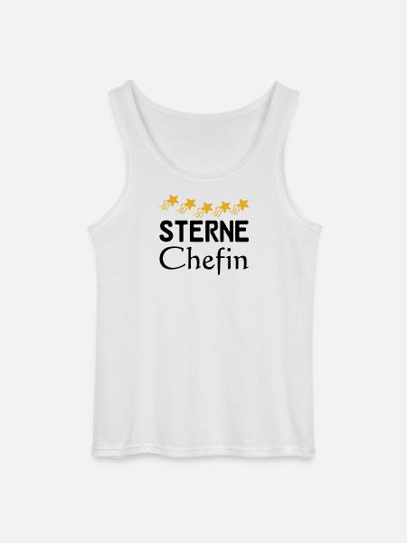 Sterne Chefin Geschenk - Gildan Männer Tank Top - Weiß