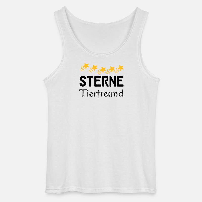 Sterne Tierfreund Geschenk - Gildan Männer Tank Top - Weiß