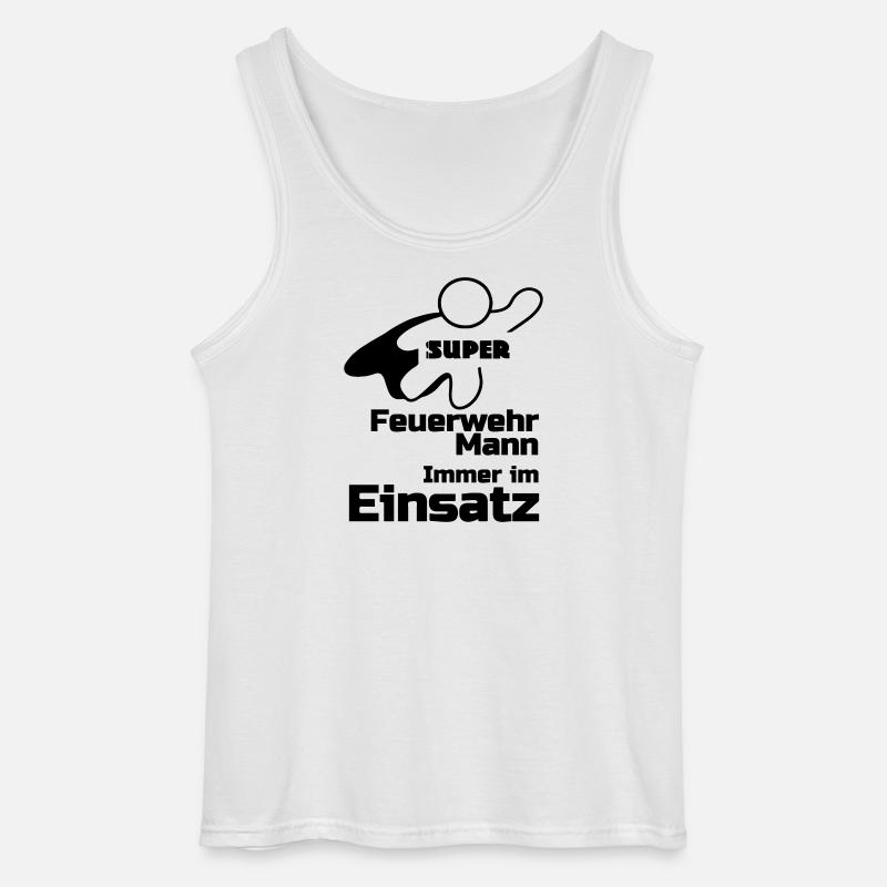 Super Feuerwehrmann Geschenk - Gildan Männer Tank Top - Weiß