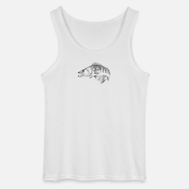 Zander - Gildan Männer Tank Top - Weiß