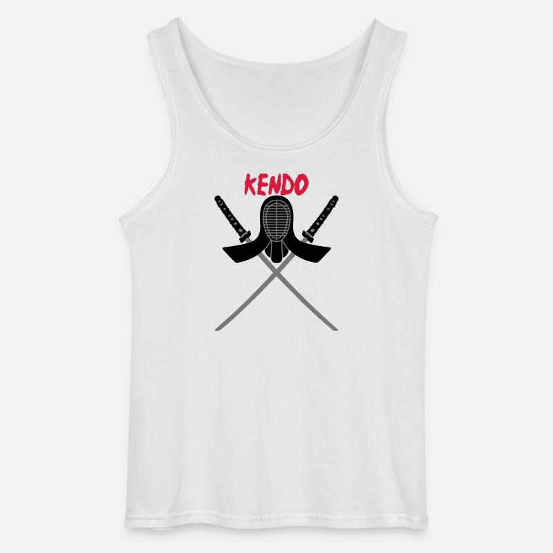 KENDO - Gildan Männer Tank Top - Weiß