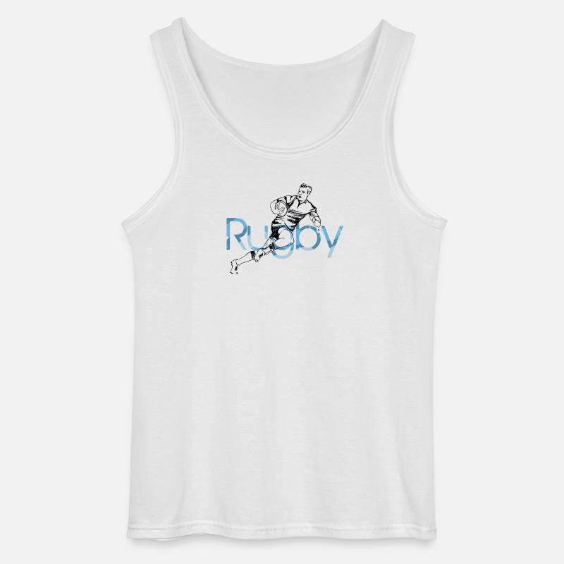 rugby - Gildan Men’s Tank Top - white