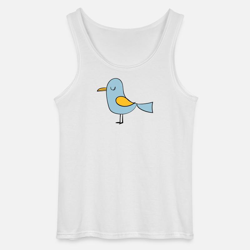 Vogel - Gildan Männer Tank Top - Weiß