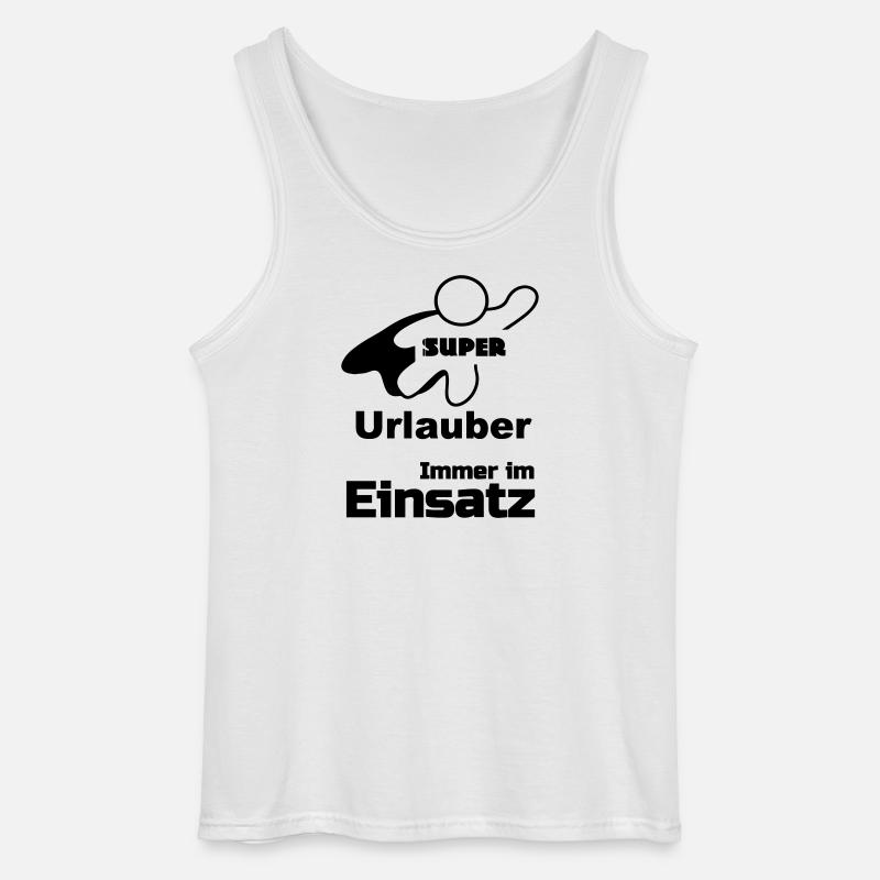Super Urlauber Geschenk - Gildan Männer Tank Top - Weiß