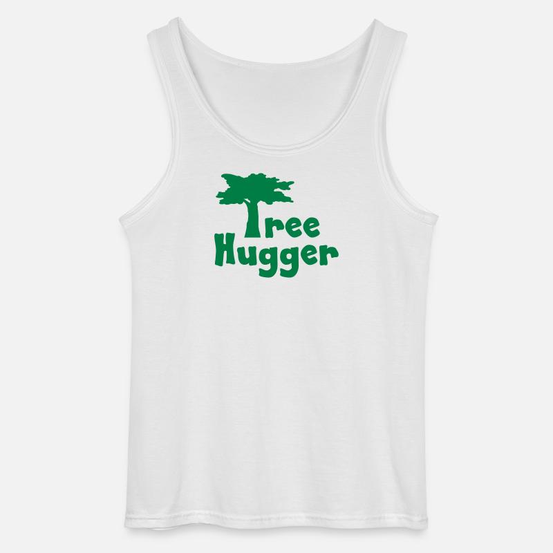 Tree Hugger - Gildan Männer Tank Top - Weiß