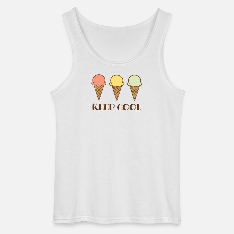 Keep cool - Gildan Männer Tank Top - Weiß