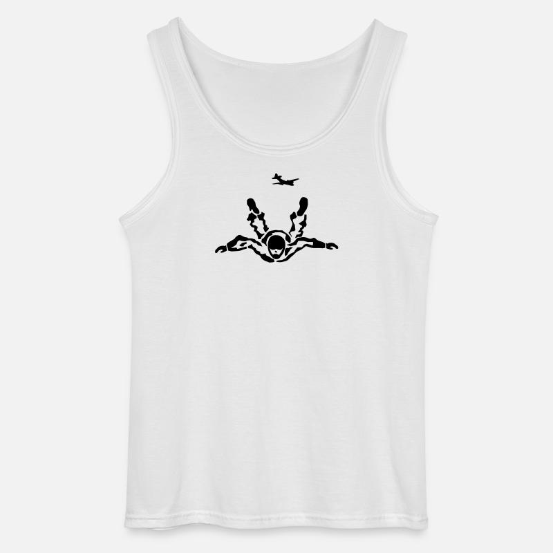 skydiver - Gildan Männer Tank Top - Weiß