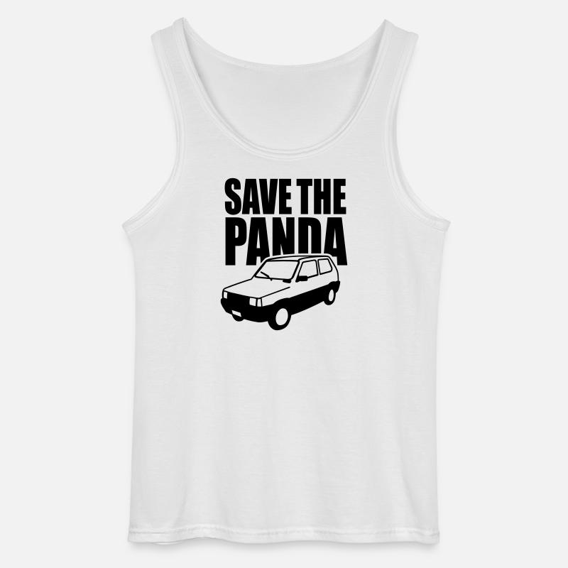Save the panda - Gildan Männer Tank Top - Weiß
