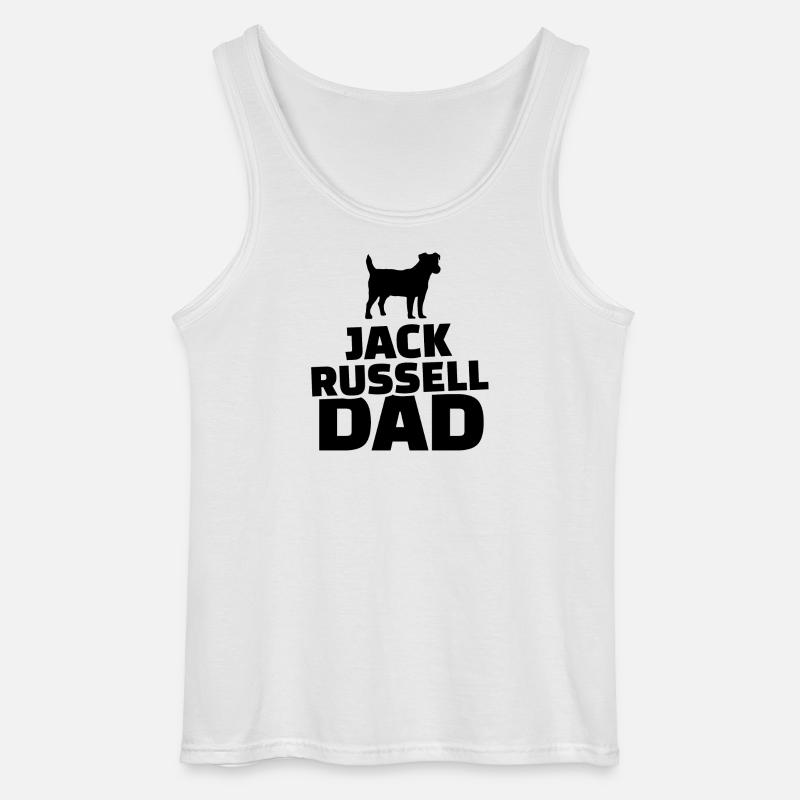 Jack Russel Dad - Gildan Männer Tank Top - Weiß