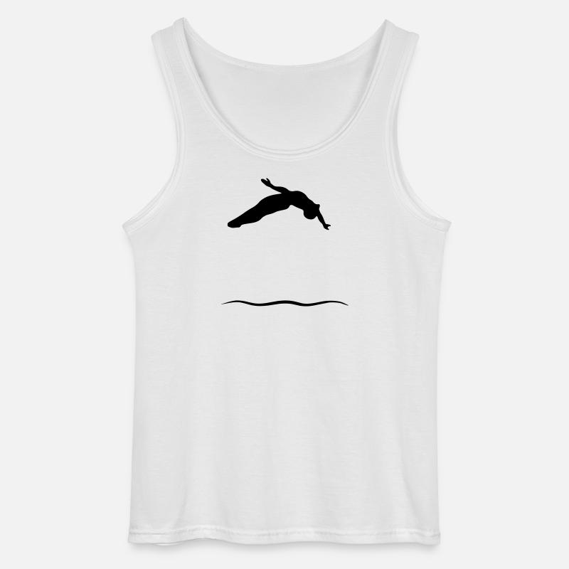 Turmspringer - Gildan Männer Tank Top - Weiß