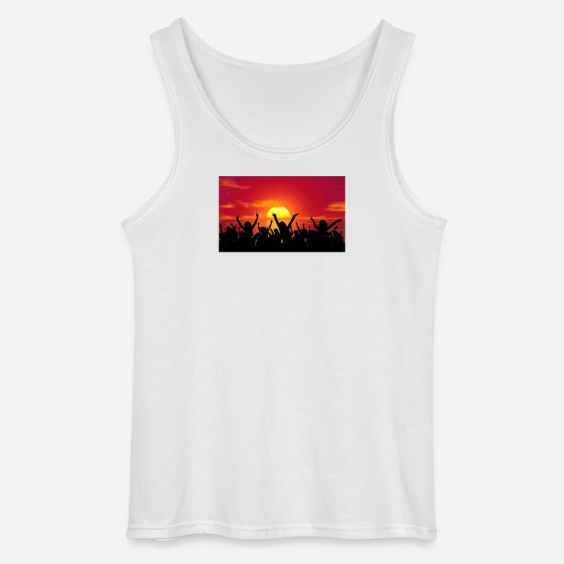 Feier - Gildan Männer Tank Top - Weiß