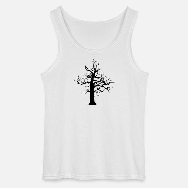 Wald-Rückfall - Gildan Männer Tank Top - Weiß