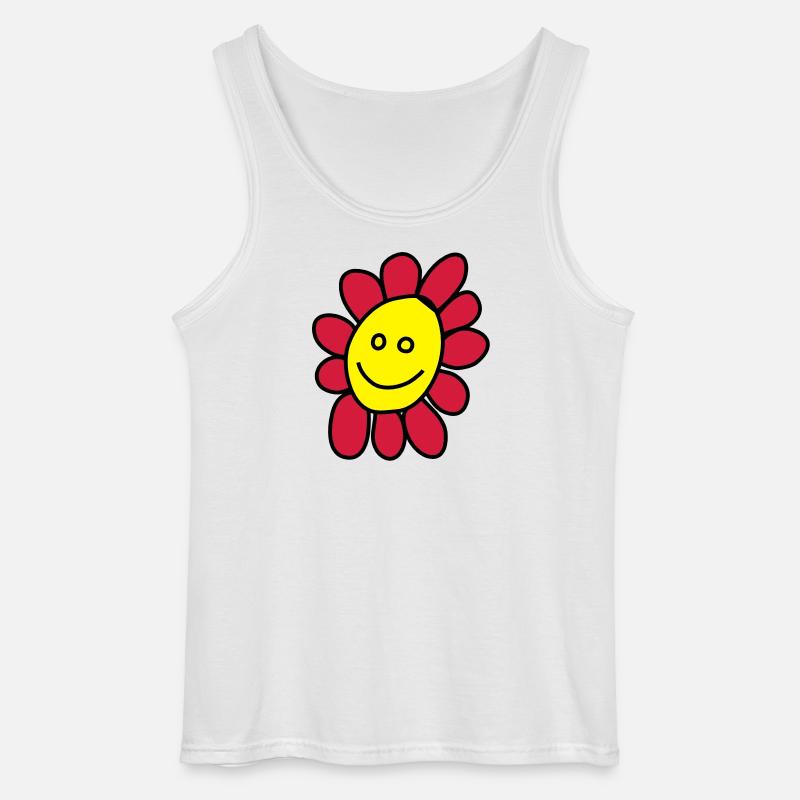 Ich bin eine Blume - Gildan Männer Tank Top - Weiß