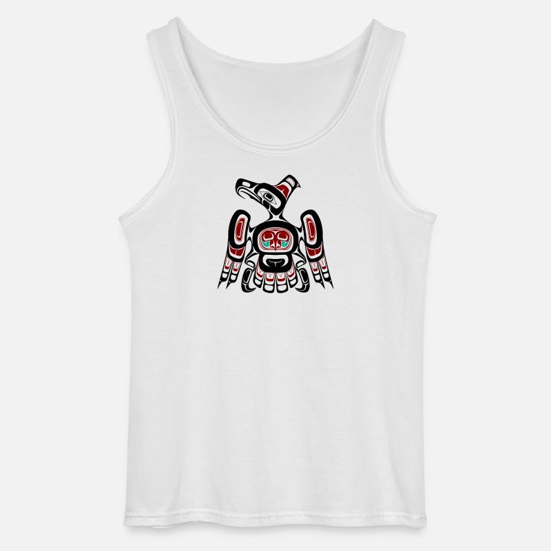 Northwest Pacific coast Kaigani Thunderbird - Gildan Männer Tank Top - Weiß